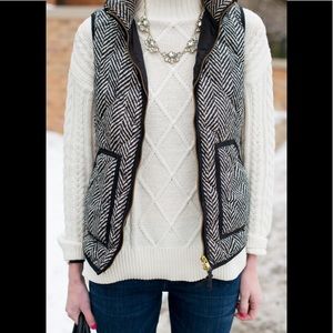 J. Crew Herringbone Vest